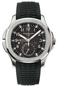 Patek Philippe aquanaut dual time black dial automatic men's watch 5164A-001