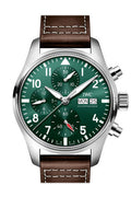 IWC pilot chronograph green dial watch IW388103