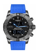 Brietling exospace B55 blue rubber men's watch VB5510H2