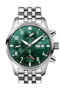 IWC pilot chronograph green dial watch IW388104
