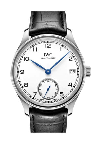 IWC portuguese hand wind white dial men's watch IW510212