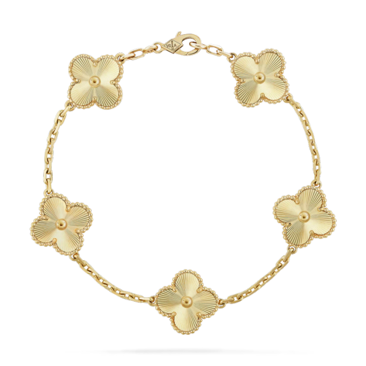 Van Cleef & Arpels vintage alhambra bracelet 5 motifs