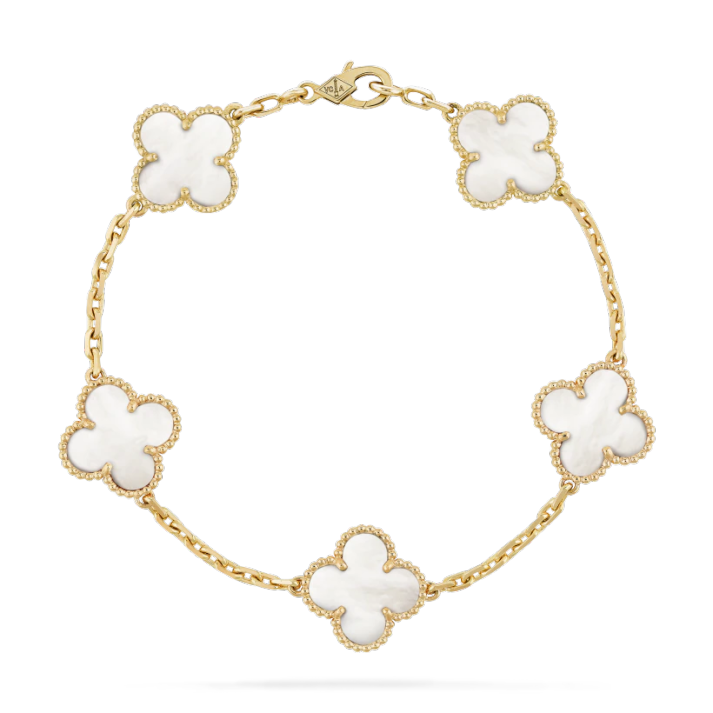 Van Cleef & Arpels vintage alhambra bracelet 5 motifs