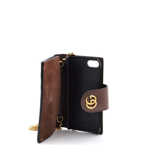 Gucci Ophidia Chain Phone Case GG Coated Canvas