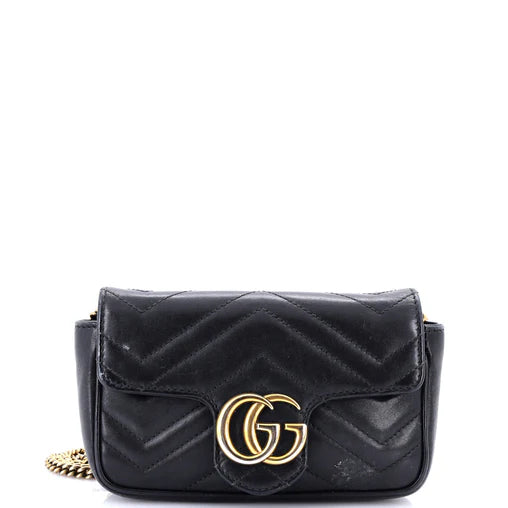 Gucci GG Marmont Flap Bag Matelasse Leather Super MiniGucci GG Marmont Flap Bag Matelasse Leather Super Mini