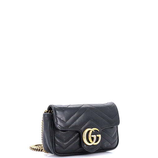 Gucci GG Marmont Flap Bag Matelasse Leather Super MiniGucci GG Marmont Flap Bag Matelasse Leather Super Mini