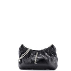 Saint Laurent Pac Pac Ruched Hobo Leather