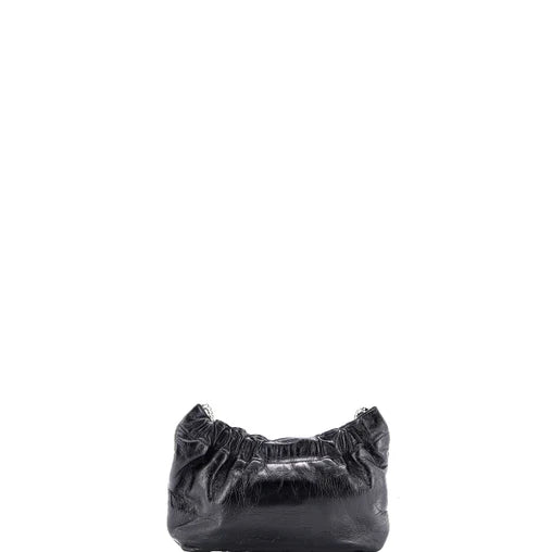 Saint Laurent Pac Pac Ruched Hobo Leather