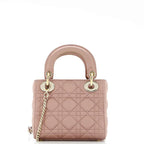 Christian Dior Lady Dior Chain Bag Cannage Quilt Iridescent Leather Mini