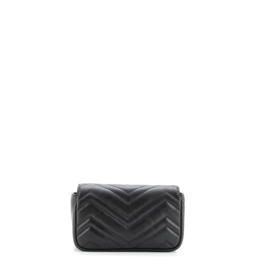 Gucci GG Marmont Flap Belt Bag Matelasse Leather