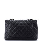 Chanel Vintage Classic Single Flap Bag Quilted Caviar Jumbo