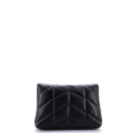 Saint Laurent LouLou Puffer Clutch Leather Small