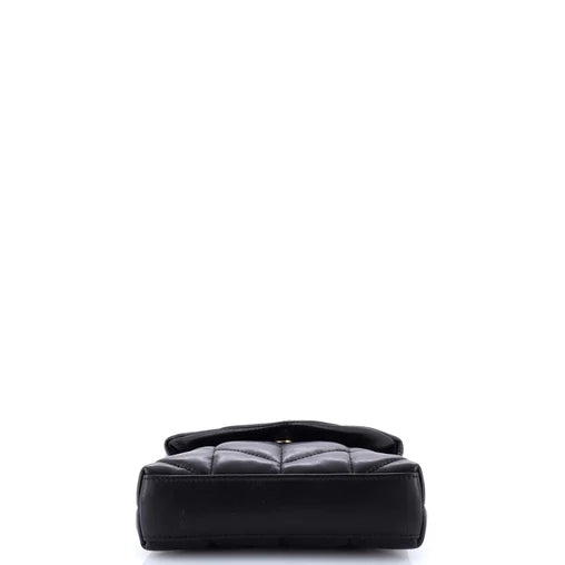 Saint Laurent LouLou Puffer Clutch Leather Small