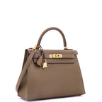 Hermes Kelly Handbag Toundra Madame with Gold Hardware 28