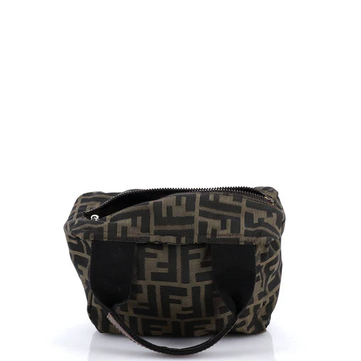 Fendi Vintage 1925 Cosmetic Tote Zucca Canvas Mini