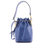 Fendi Mon Tresor Bucket Bag Zucca Embossed Leather Mini
