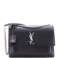 Saint Laurent Sunset Crossbody Bag Leather Large