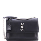 Saint Laurent Sunset Crossbody Bag Leather Large