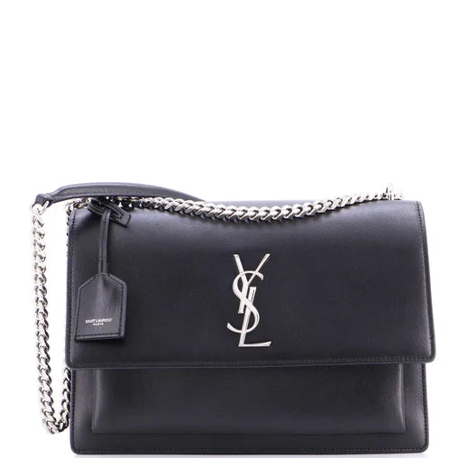 Saint Laurent Sunset Crossbody Bag Leather Large