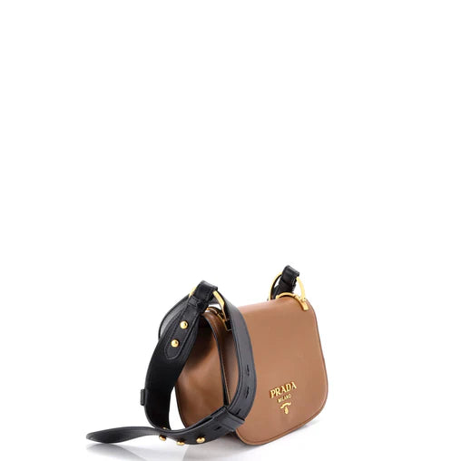Prada Pionniere Saddle Crossbody Bag City Calfskin Small