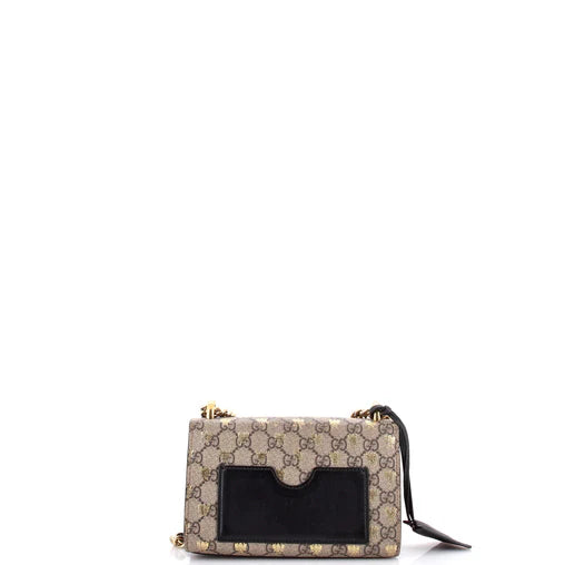 Gucci Padlock Shoulder Bag Printed GG Coated Canvas Small