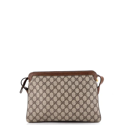 Gucci Ophidia Zip Shoulder Bag GG Coated Canvas Medium