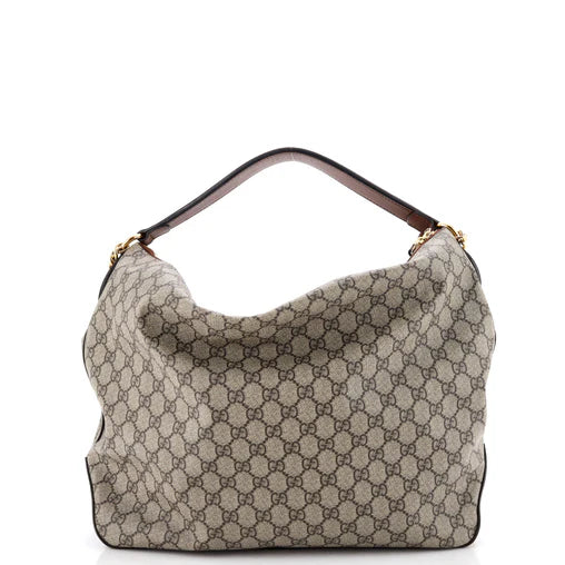 Gucci Chain Hobo GG Coated Canvas Large
