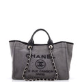 Chanel Deauville Tote Canvas with Sequins Medium