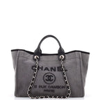 Chanel Deauville Tote Canvas with Sequins Medium