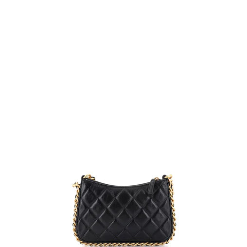 Chanel CC Chain Around Hobo Quilted Lambskin Mini