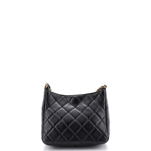 Chanel Mixed Chain Link CC Hobo Quilted Lambskin Small