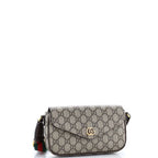 Gucci Ophidia Envelope Flap Shoulder Bag GG Coated Canvas Mini