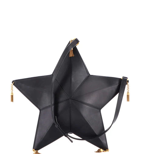 Saint Laurent Astro Tassel Shoulder Bag Leather
