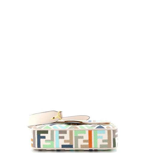 Fendi Baguette NM Bag Zucca Embroidered Canvas Medium
