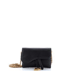 Christian Dior Saddle Nano Pouch Leather
