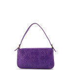 Fendi Baguette Bag Logo Embossed Leather Small