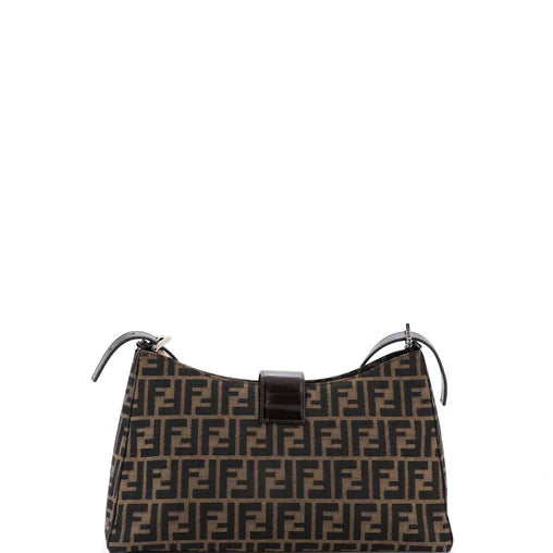 Fendi Vintage Shoulder Bag Zucca Canvas Medium