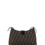 Fendi Vintage Shoulder Bag Zucca Canvas Medium