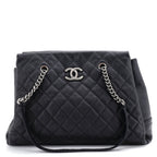 Chanel Lady Pearly Tote Quilted Caviar Large