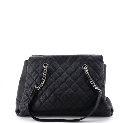 Chanel Lady Pearly Tote Quilted Caviar Large