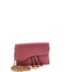 Christian Dior Saddle Nano Pouch Leather