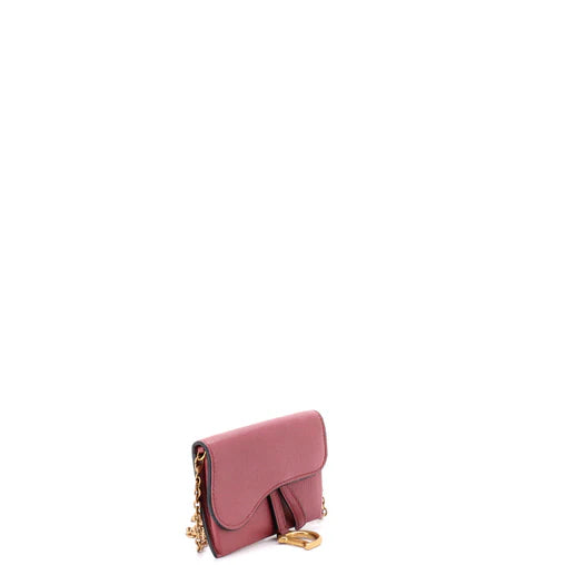 Christian Dior Saddle Nano Pouch Leather