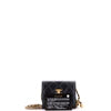 Chanel Pearl Crush Card Holder with Chain Quilted Lambskin