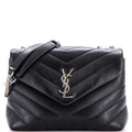 Saint Laurent Loulou Shoulder Bag Matelasse Chevron Leather Small