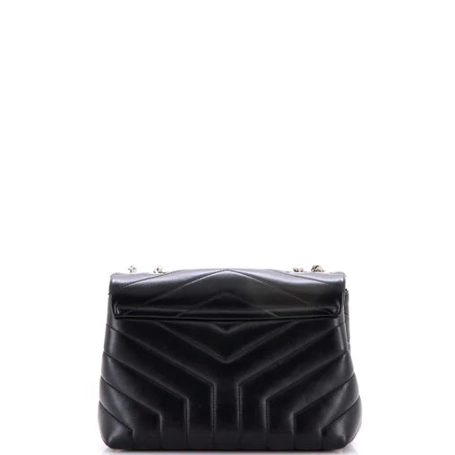 Saint Laurent Loulou Shoulder Bag Matelasse Chevron Leather Small