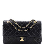 Chanel Vintage Classic Double Flap Bag Quilted Lambskin Medium