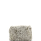 Saint Laurent Classic Monogram Reversible Shoulder Bag Shearling and Suede Medium