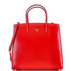 Prada Slim Convertible Tote Vernice Saffiano Leather Medium