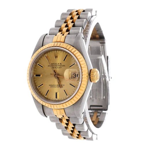 Rolex Oyster Perpetual Datejust Automatic Watch Stainless Steel and Yellow Gold 26