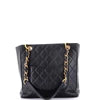 Chanel Petite Shopping Tote Quilted Caviar